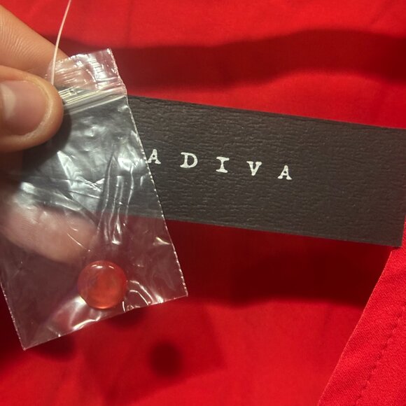 EUC Adiva Women's Red Plus Wrap Blouse Size 2X - Picture 12 of 15